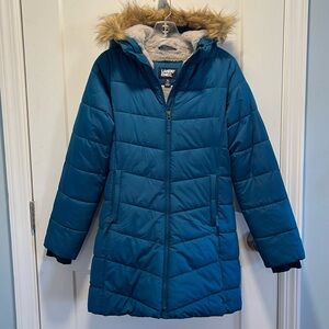Lands’ End XL (14/16) Girls ThermoPlume Down Alternative Coat